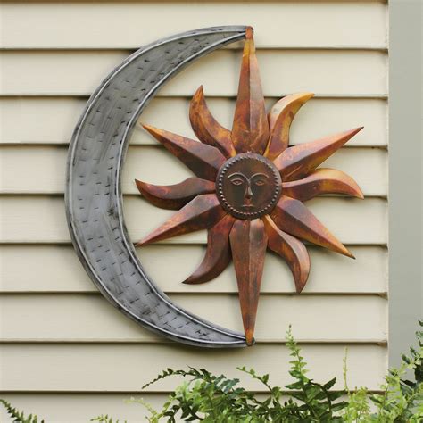 decorative metal work for on side of house|exterior metal wall art.